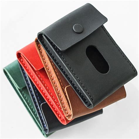 Leather card case wallet 